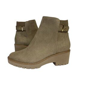 Giani Bernini Women's Vedaa Memory Foam Wedge Booties Tan in Size 7M - New
